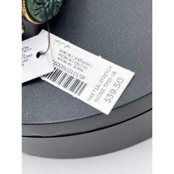 Chicos Bracelet Boho Southwest Teal Blue Green  Beaded Stretch
Bangle New - Picture 6 of 8